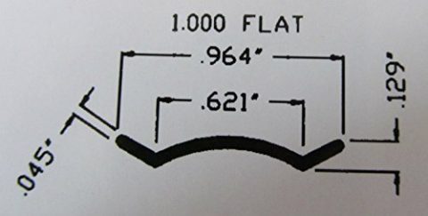Colonial White Vinyl 1" Insert Molding Trim Screw Cover RV Camper Travel Trailer (35 Ft - View #4