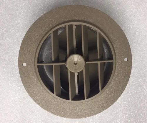 5 1/2" Face 4" Back BEIGE Round Rotaire Grille Damper Heat AC Register Vent RV