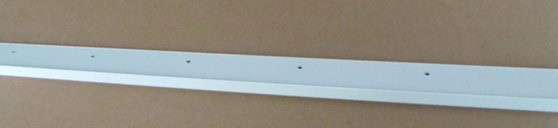 92" White Aluminum Vinyl Insert Gutter Drip Rail Trim 1 1/2" x 7/8" Leg RV-775 - Image 4