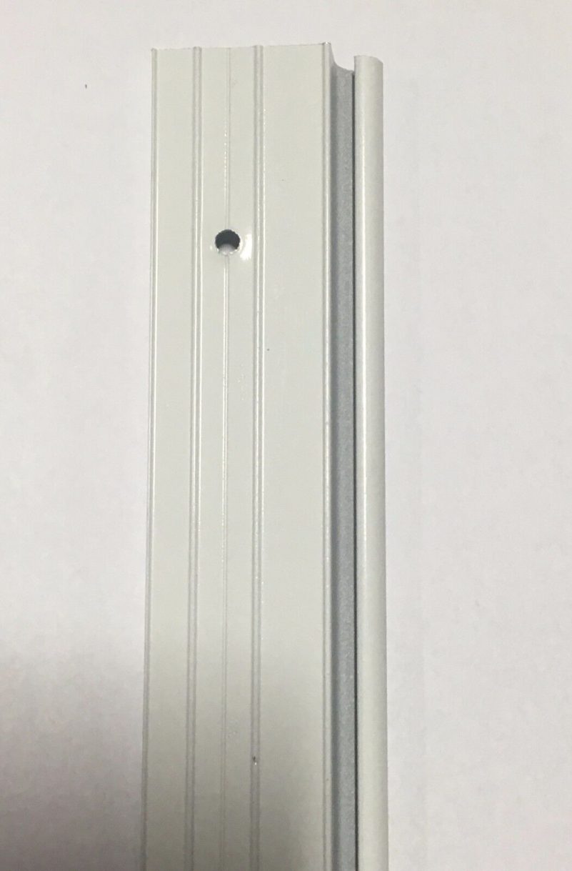 92" White Aluminum Vinyl Insert Belt Rail Hinge Trim Molding Compartment Door - Image 4