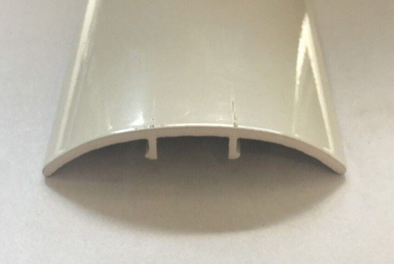 92" White Aluminum Slide Together Belt Rail Part B Seam Top Trim Molding RV-339