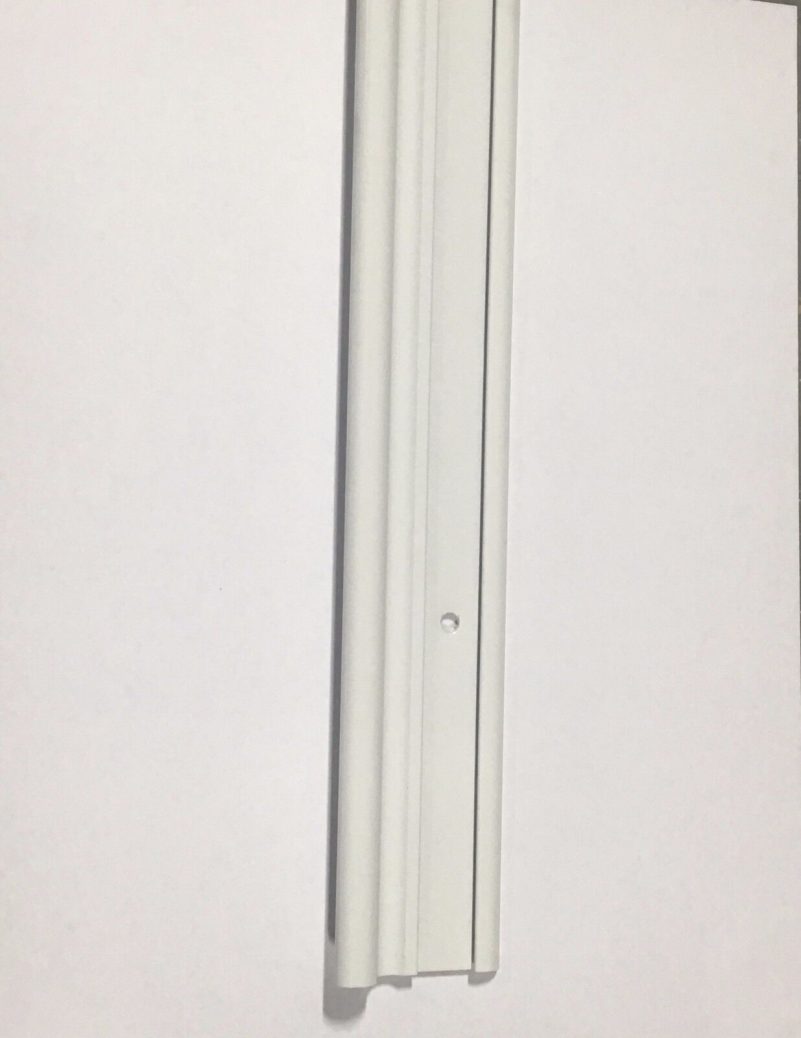 92" White Aluminum Vinyl Insert Belt Rail Hinge Trim Molding Compartment Door - Image 7