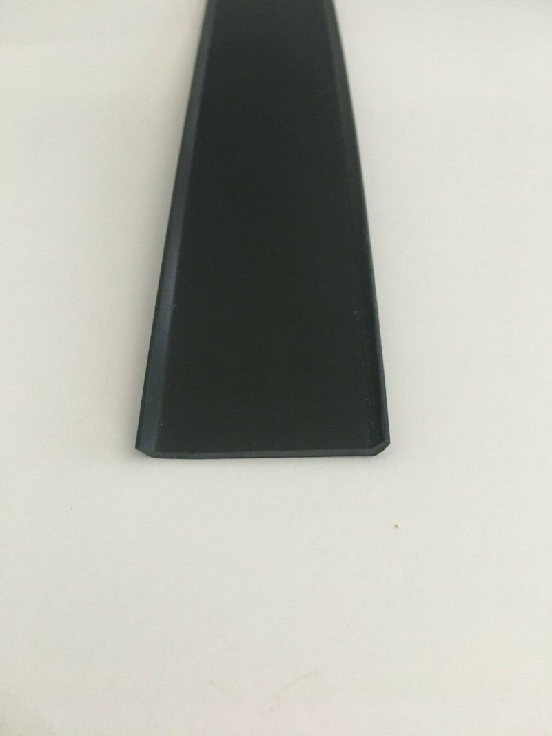 SAMPLE of 1 1/2" BLACK Vinyl Insert 1/16" Thick Trim Flexible RV Screw Cover - Image 2