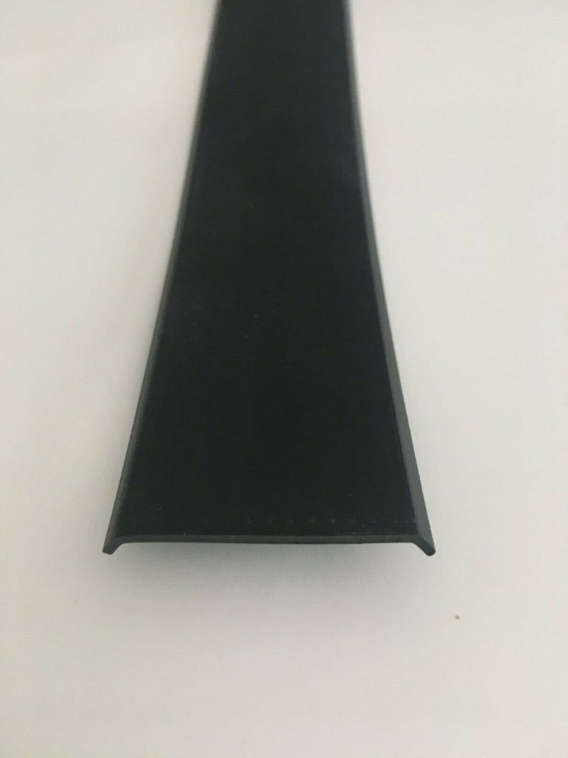 SAMPLE of 1 1/2" BLACK Vinyl Insert 1/16" Thick Trim Flexible RV Screw Cover - Image 3