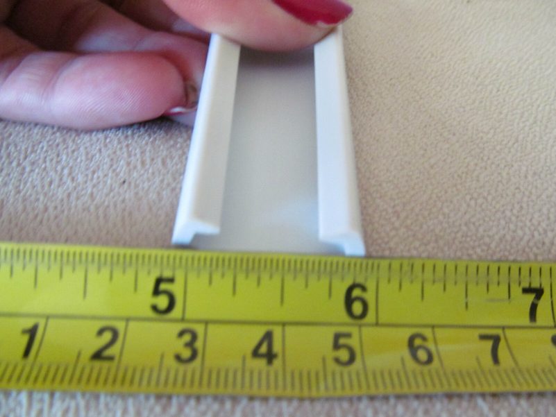 1" Wide White RV Boat Camper Vinyl Trim Molding Flexible Screw Cover - Image 5