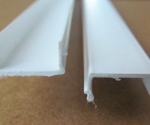 92" White Plastic Rigid Insert Screw Cover Door Window Molding X681