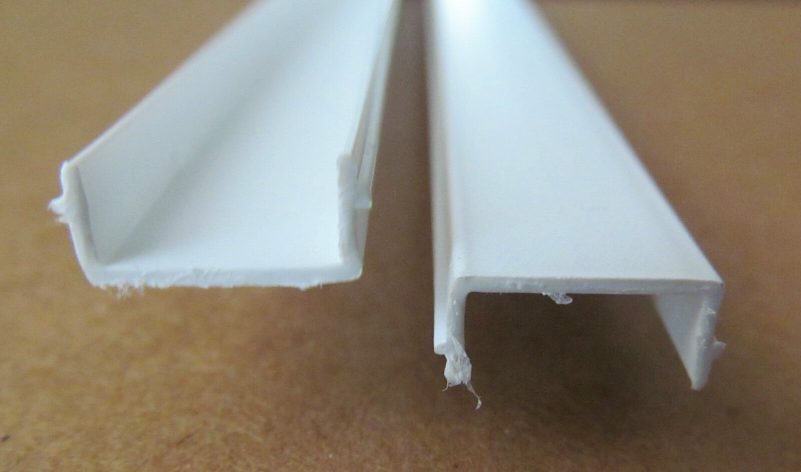 92" White Plastic Rigid Insert Screw Cover Door Window Molding X681
