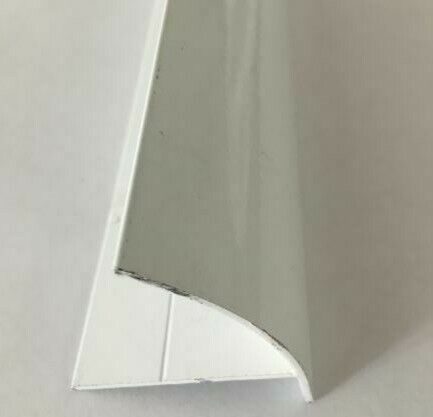 92" White Aluminum Lower 2" Radius Cap Bottom 1/2" Leg Trim Molding Jayco RV