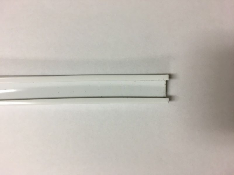 White No Leg RV Vinyl Trim Molding Screw Cover Fits 5/8" Wide Small Retainer - Image 4