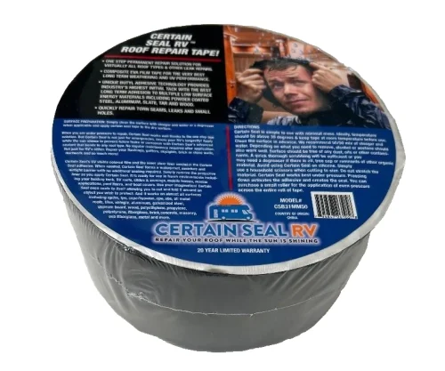 Black 3" x 50 Ft Roof Leak Repair Strong Adhesive Tape Patch Seal UV Barrier