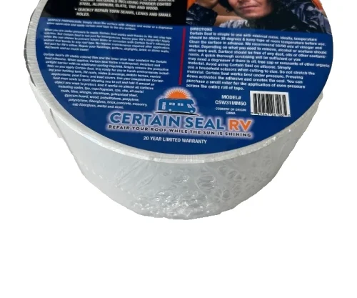 White 3" x 50 Ft Roof Leak Repair Strong Adhesive Tape Patch Seal UV Barrier