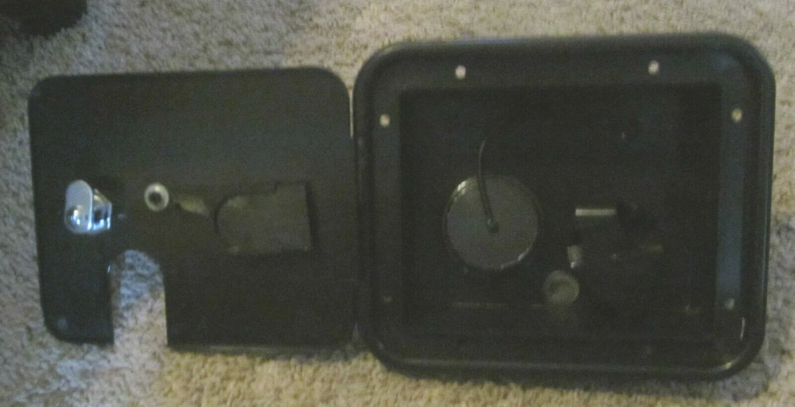 Valterra BLACK Gravity City Water Inlet Fill Dish Hatch Lock RV Trailer - Image 3