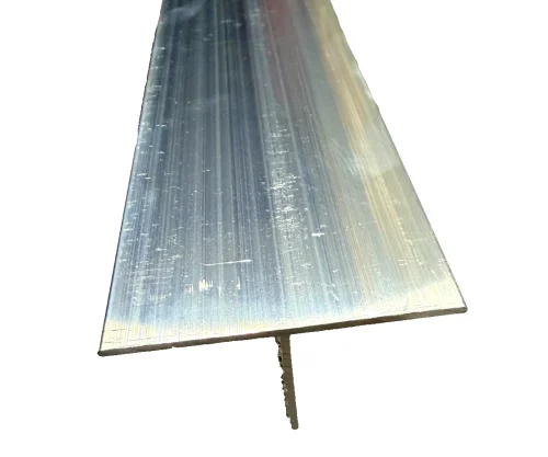 92" Aluminum T Bar Trim 2" Wide x 1" High .031" Thick No Holes